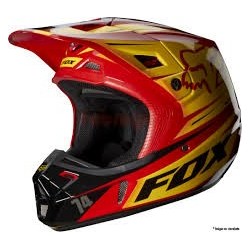 Casco Fox V2 Race Rojo / Amarillo
