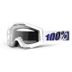 Gafas MX 100% Strata Motoice Blanco