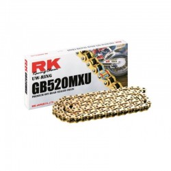 Cadena RK GB520MXU con 114 eslabones oro