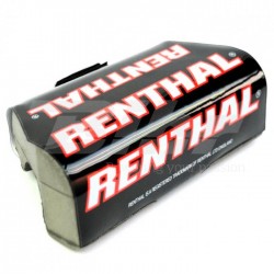 Protector/Morcilla de manillar sin barra superior Renthal trial negro/rojo P303