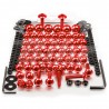 Kit tornillos de carenado Pro-Bolt ZX10R (06-07) aluminio rojo FKA286R
