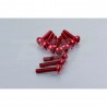 Kit tornillos de carenado Pro-Bolt ZX10R (08-10) aluminio rojo FKA287R