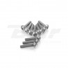 Kit tornillos de carenado Pro-Bolt ZX10R (08-10) aluminio plata FKA287S