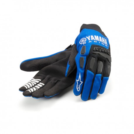 Guantes MX de Yamaha y Alpinestars para adulto blanco/azul/negro**