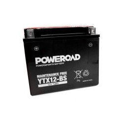 Batería Poweroad YTX12-BS sellada sin mantenimiento **
