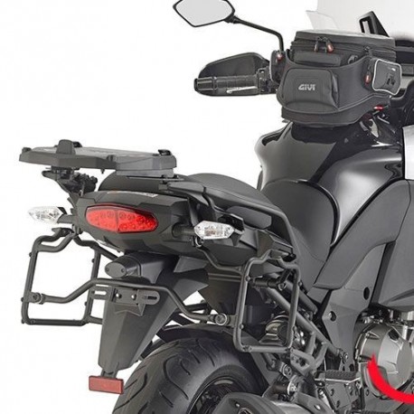 Herrajes / Soportes maletas laterales Givi Kawasaki Versys 1000 2015- para maletas Monokey