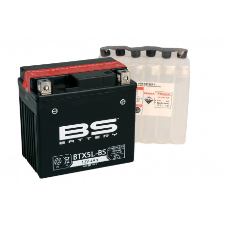Bateria Bs Battery Ytx5l-bs sin mantenimiento